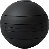 Villeroy & Boch Iconic boule black, Servierset, Porzellan, Schwarz, Rund, 23,9 cm, 7 Stück(e)