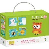 Dodo Puzzle Duo Wo die Tiere leben 12x2 Teile