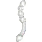 Rimba Xena - Doppelglas-Dildo (transparent)