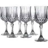 Creatable , 23224, Longchamp Eclat Transparent, Weissweinkelch 6-tlg, Glas