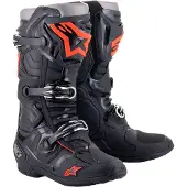 Alpinestars Tech 10 Stiefel Black Red Fluo