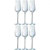 Chef & sommelier Gläsersatz Chef & Sommelier Symetrie Champagner 6 Stück Durchsichtig Glas 210 ml