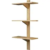 FDB Møbler - B100 Wandregal 100 x 50 cm, Eiche natur
