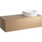 Laufen SONAR Schubladenelement, 1 Schublade, passend zu Waschtisch-Schalen 812340, 812341, 812342, 812343, Ausschnitt rechts für den Waschtisch, H4054230340411