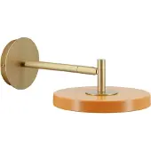 UMAGE Asteria Short LED-Wandlampe, orange/messing, Stecker - , Asteria Short, dimmbar, Gold / Messing, für Wohnzimmer, Metall, Design