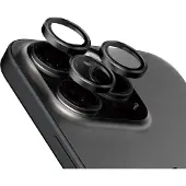PanzerGlass Kameraprotektor Hoops Optic Rings für das Apple iPhone 15 Pro / 15 Pro Max - Black Titanium