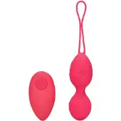 Loveline - gerippte vibrierende Geishakugel (pink)