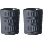 Nachtmann Whiskyglas "Becher Ethno 304 ml 2er Set schwarz"