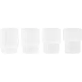 Ferm Living Wassergläser Ripple Small Frosted 60 ml (4er-Set)