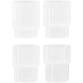 Ferm Living Wassergläser Ripple Frosted 200 ml (4er-Set)