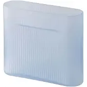 Muuto Vase Ridge Light Blue Frosted Glass 16,5 cm