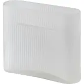 Muuto Ridge Vase H16,5 Weiß - , Weiß, Glas