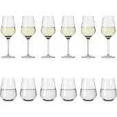Ritzenhoff LICHTWEISS AURELIE WEIßWEIN- UND WASSERGLAS-SET #2 VON NADINE NIGGEMEIER