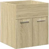 vidaXL 2-tlg. Badmöbel-Set Sonoma-Eiche Holzwerkstoff