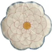 Rice Keramik Beilagenteller Blume in blau | Gr.: onesize