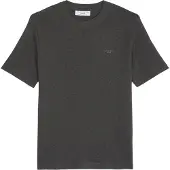 Marc o'polo T-Shirt DENIM "T-Shirt T-Shirt, SSL, Logo Print, Reg 1er Pack", Herren, Gr. M, grau (dunkelgrau), Obermaterial: 100% Baumwolle CO., Shirts T-Shirt