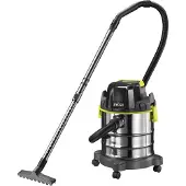 Ryobi R18WDV-0 18 V ONE+, Nass-/Trockensauger (schwarz/edelstahl, Akkusauger, ohne Akku und Ladegerät)