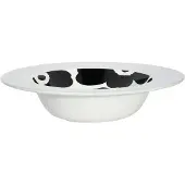 Marimekko - Oiva Unikko tiefer Teller, Ø 20 cm, weiß / schwarz