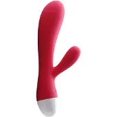 Cotoxo Dolphin &amp; baby - Akku Klitorisvibrator mit Arm (rot)