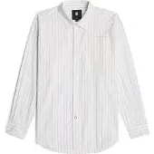 G-Star für Damen. D26133-D926-H064 Sommer-Boyfriend-Shirt (L), Weiß, Lässig, Baumwolle, Langarm