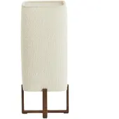 Light & Living - Tischleuchte Wyn - Creme - 16.5x16.5x39cm Tischlampe - Nachttischlampe, Wohnzimmer, Schlafzimmer