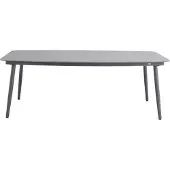 Mwh Ropero Gartentisch Aluminium/Stein 210x105 cm