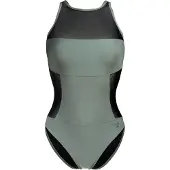 Arena Badeanzug Damen Mesh Panels Swim Pro-Back - Sage - 42
