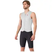Castelli Free San Remo 3 Ärmelloser Triathlonanzug Weiß Schwarz, Größe L