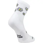 Sporcks Socke Running Marguerite White Weiß Gelb, Größe M