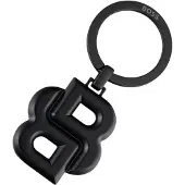 BOSS Schlüsselanhänger mit mattschwarzem Double-B-Monogramm Grösse ONESI