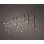 Lumineo Weihnachtsbeleuchtung LED Eiszapfen Lichter außen warm weiß 11 Meter (tweekleurig)