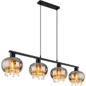 Globo Lighting Deckenleuchte Metall schwarz matt, 1x E27 LED