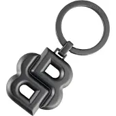BOSS Schlüsselanhänger mit mattgrauem Double-B-Monogramm Grösse ONESI