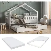 VitaliSpa Kindermatratze Weiß 80 x 150 cm H2 Härtegrad, Model 43706