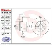 MAGNETI MARELLI Bremsscheibe [Hersteller-Nr. 360406021000] für Lancia, Alfa Romeo, Fiat