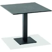 Niehoff - Quadratischer Bistrotisch - HPL HPL Granit Stahl Anthrazit 68 x 68 cm