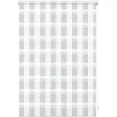Gardinia EasyFix Doppelrollo ohne Bohren Karo weiß 100x150 cm inkl. Klemmträger