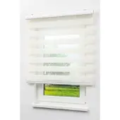 LYSEL - Qualitätsdoppelrollo Leinen, (B x H) 100cm x 175cm in beige/Leinen