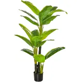 HOMCOM - künstliche Pflanze - 17L x 17B x150H cm - grün