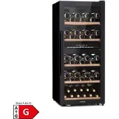 Klarstein Barossa 91 Duo Weinkühlschrank 91 Flaschen 204 Liter 2 Zonen Schwarz
