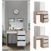 Vicco Schminktisch Sherry Sonoma 90 cm mit Spiegel, Model 40831