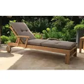 Grasekamp Auflage Sand für Gartenliege Liegestuhl Sonnenliege Relaxliege Polster