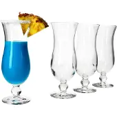 MamboCat 4er Set BLUE HAWAII Cocktail-Gläser - 828016