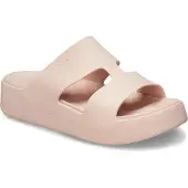 Crocs Pantoletten Getaway Platform H-Strap 209409 Écru