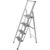 Wenko Klapptrittleiter Stehleiter Trittleiter 4-stufig Haushalt ausziehbar Steh