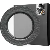 Eisch Germany Platzteller "KAYA BLACK", (1 tlg.), handveredelt im Schiefer-Look, Ø 34 cm