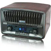 Roadstar HRA-270CD-MP3CD+BT CD-Radio Vintage Digital DAB+/FM Tragbares CD-MP3, Bluetooth USB, Fernbedienung Holz