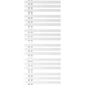 LuxeBath Iron EM Design Badheizkörper - 600 x 1400 mm - Weiß - Designheizkörper Paneelheizkörper Heizkörper Handtuchwärmer, ohne Heizstab