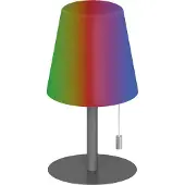 Müller-Licht LED-Akku-Tischleuchte CEDA, 2W, 200lm, RGB + weiß, grau