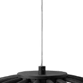LUCANDE LED-Hängeleuchte Attea, schwarz, Ø 40 cm, Aluminium